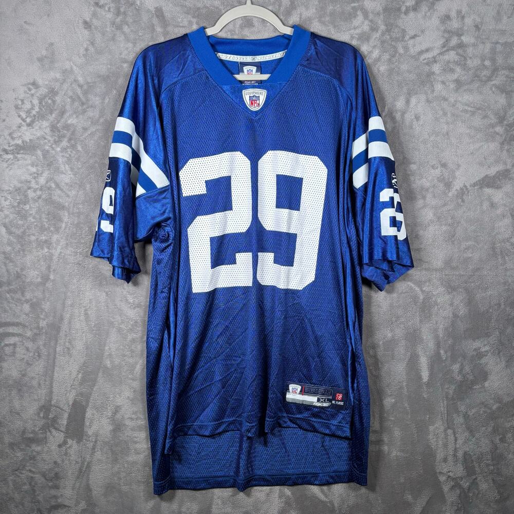 Reebok NFL Joseph Addai #29 Indianapolis Colts Jersey XL Blue Retro Throwback